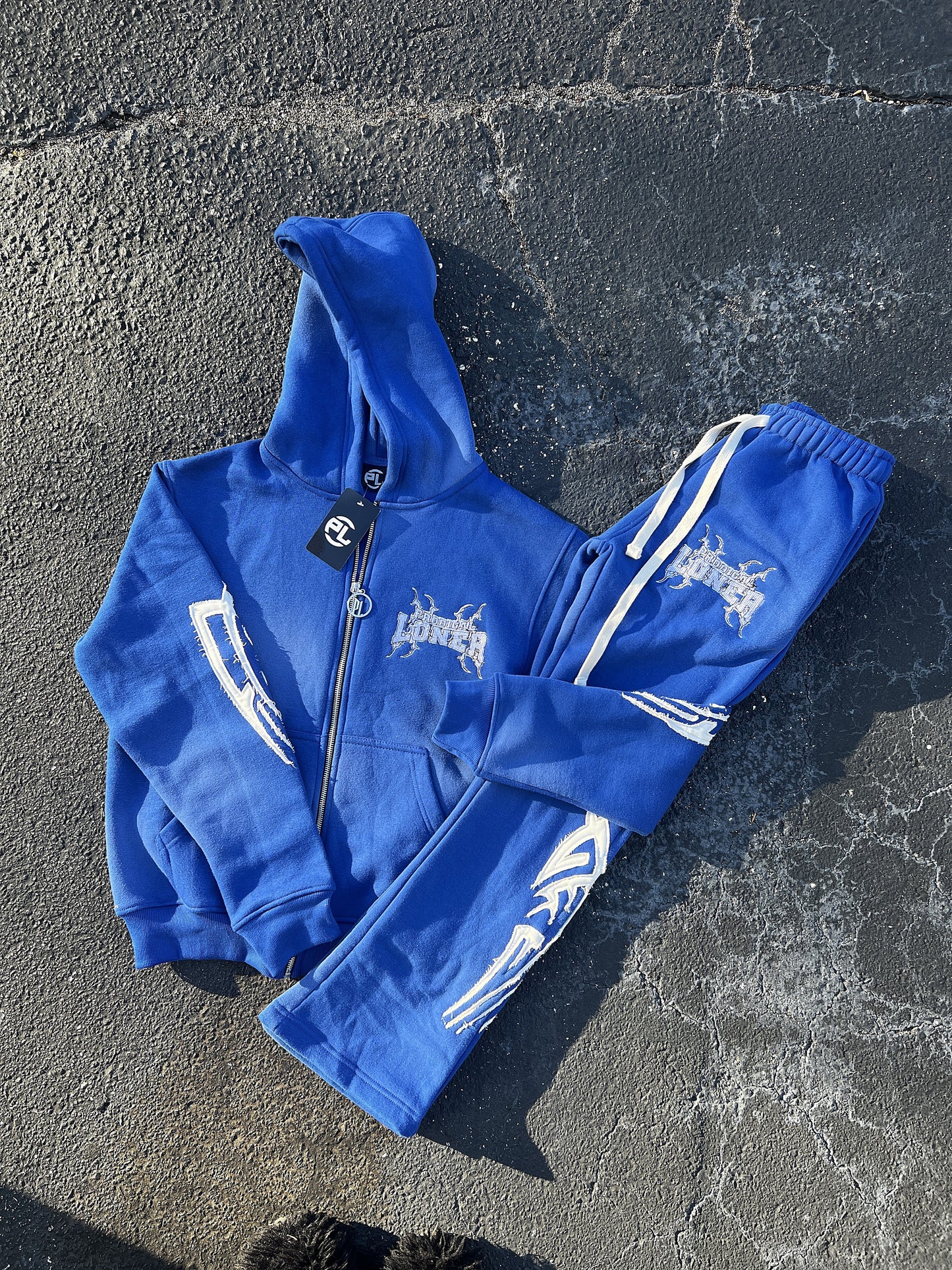 Sun Fade Blue Sweatsuit