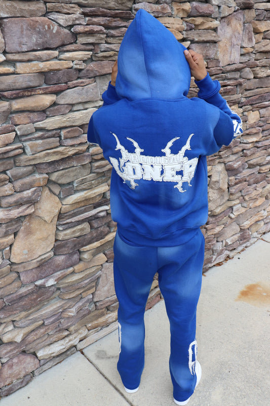 Sun Fade Blue Sweatsuit