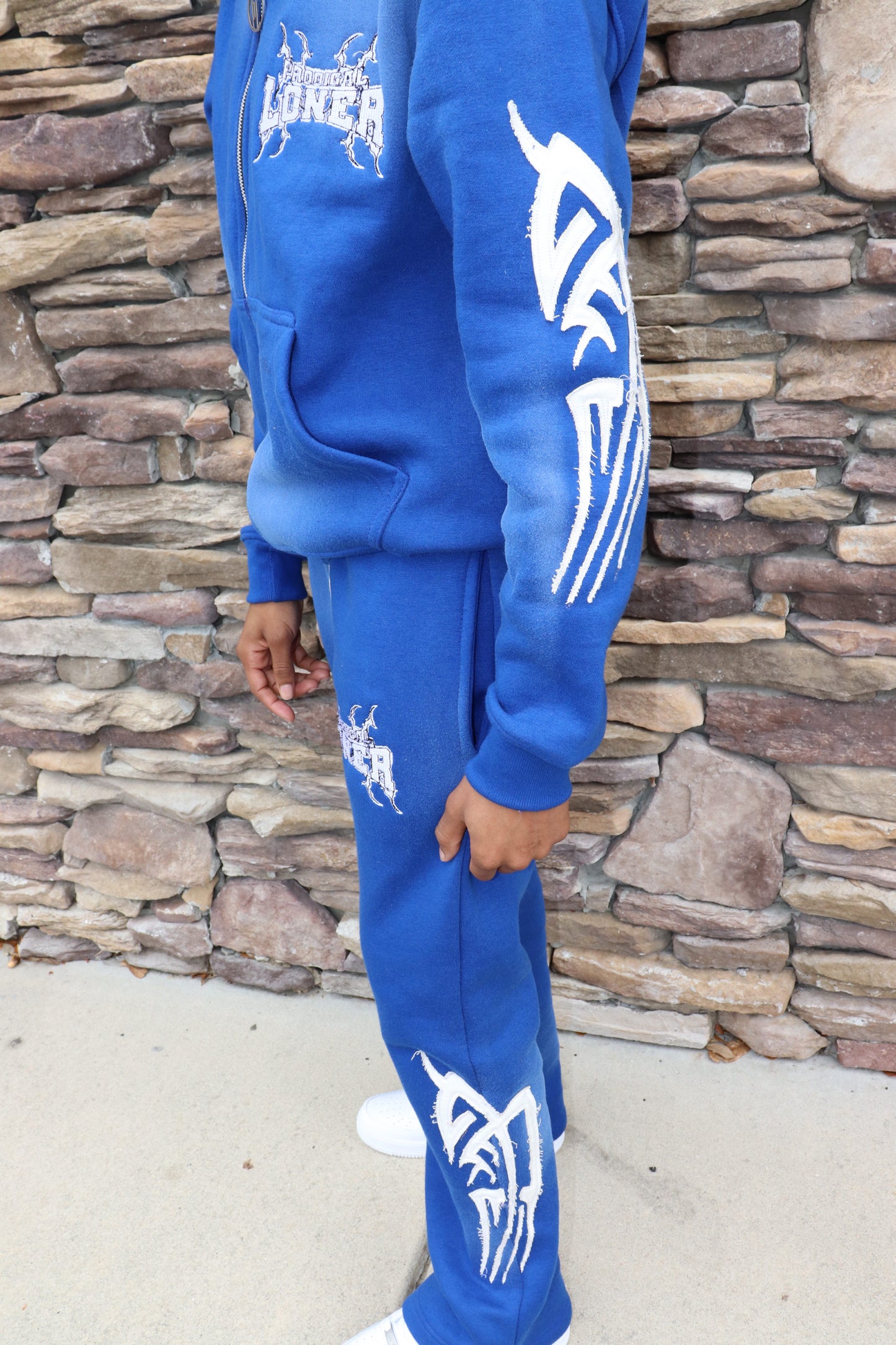 Sun Fade Blue Sweatsuit