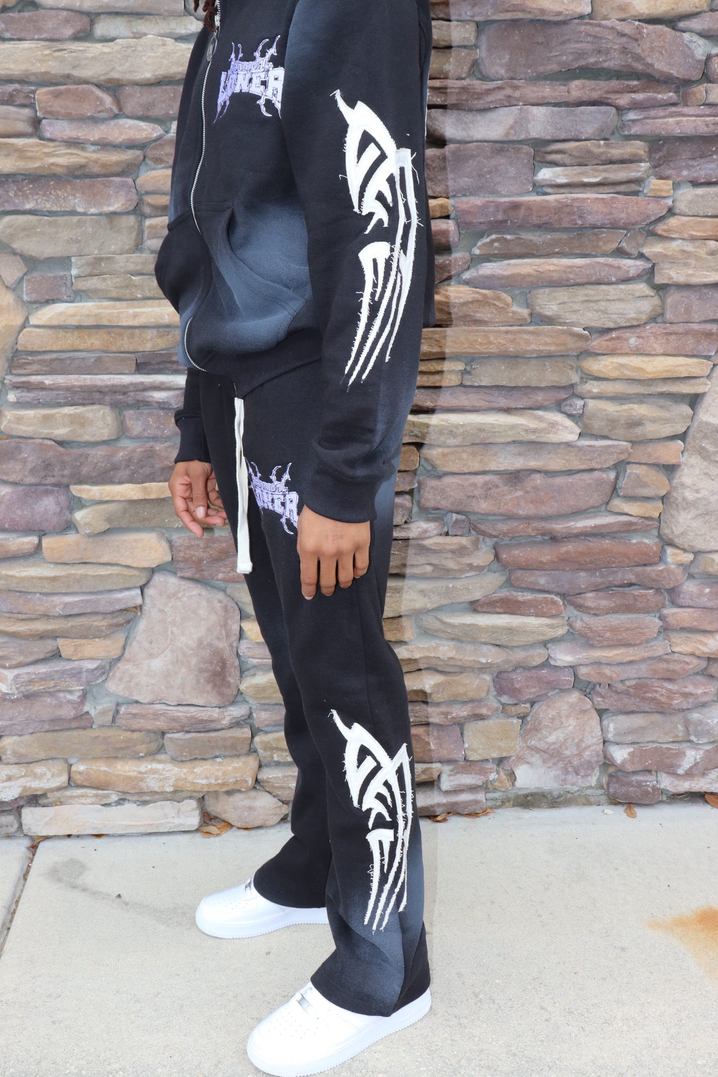 Sun Fade Black Sweatsuit